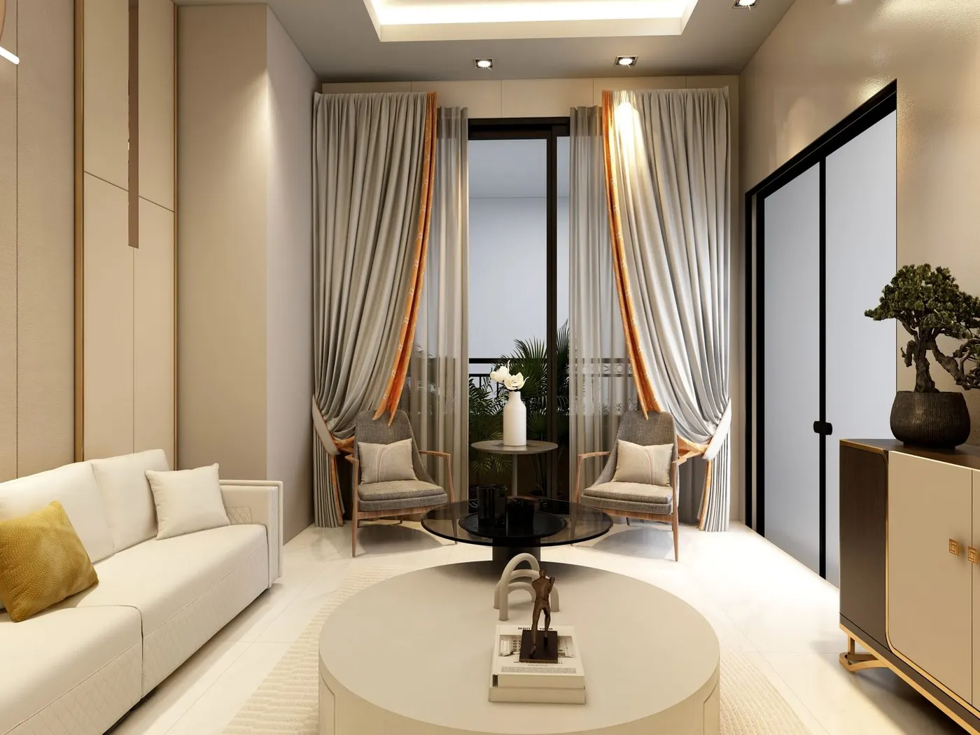 Living interior by Home Trends by Fahad