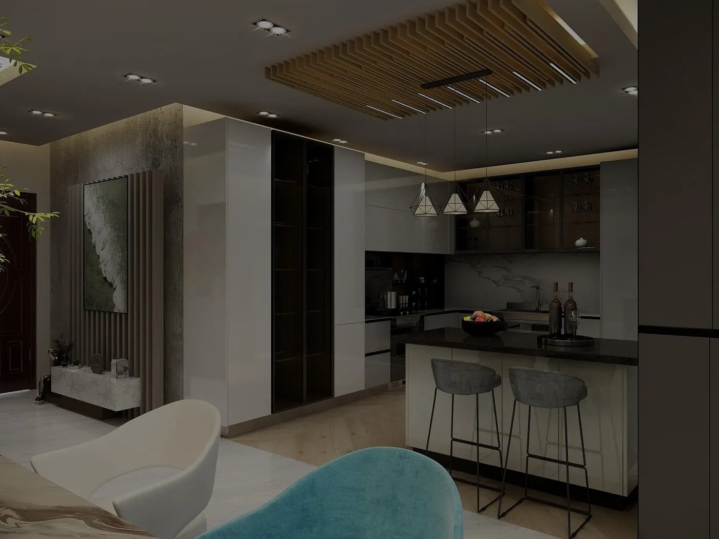 Kitchen interior by Home Trends by Fahad